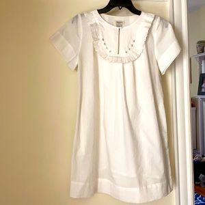 White linen dress